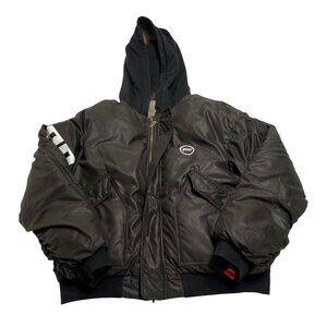 Falmaran Engineering Valet Racer Bombr Jacket in Black